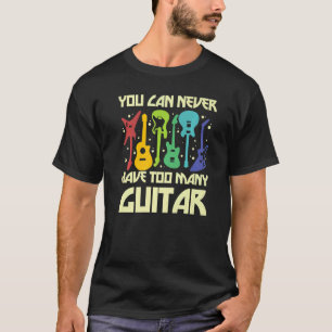 Love Guitar Different Guitars Player Fan Passion T-Shirt