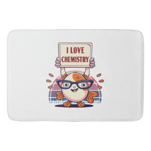 Love Guppies and Chemistry Bath Mat