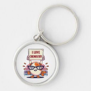 Love Guppies and Chemistry Keychain