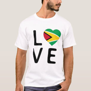 Love - Guyana Flag T-Shirt
