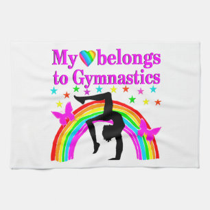 LOVE GYMNASTICS FOREVER KITCHEN TOWEL