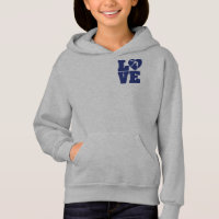 Love Gymnastics Girls' Basic Zip Hoodie