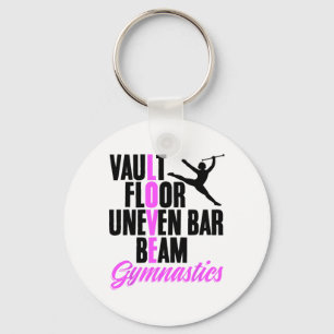 Love Gymnastics Handstand Gymnast Gymnastics Coach Keychain