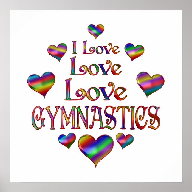 Love Gymnastics Poster (Front)