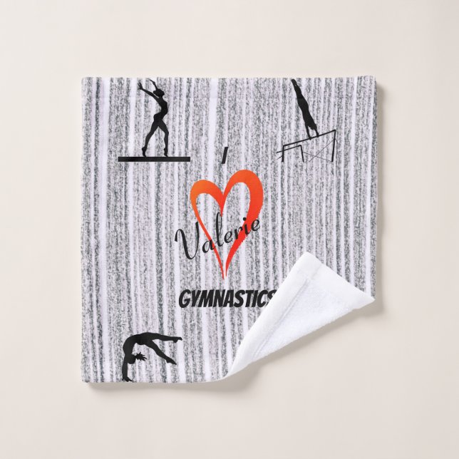 Love Gymnastique Événements Filles (Gant de toilette)
