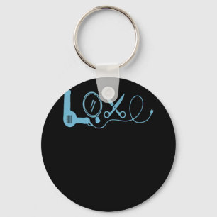 Love Hairstyling Hairstylist Keychain