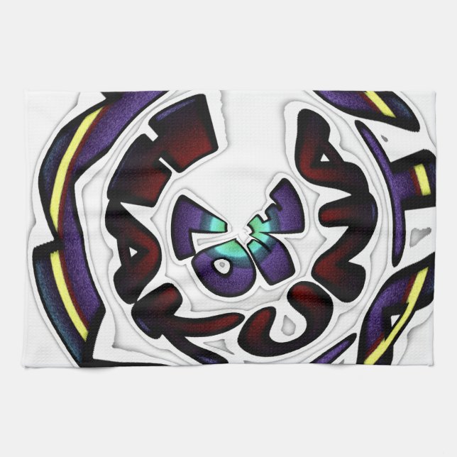 Love Hakuna Matata Art Print Kitchen Towel (Horizontal)