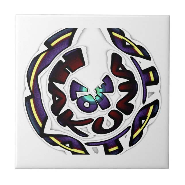 Love Hakuna Matata Art Print Tile (Front)