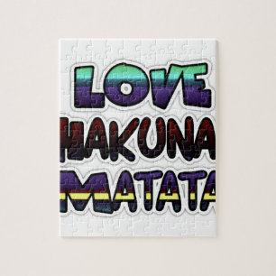 Love Hakuna Matata Gifts Jigsaw Puzzle