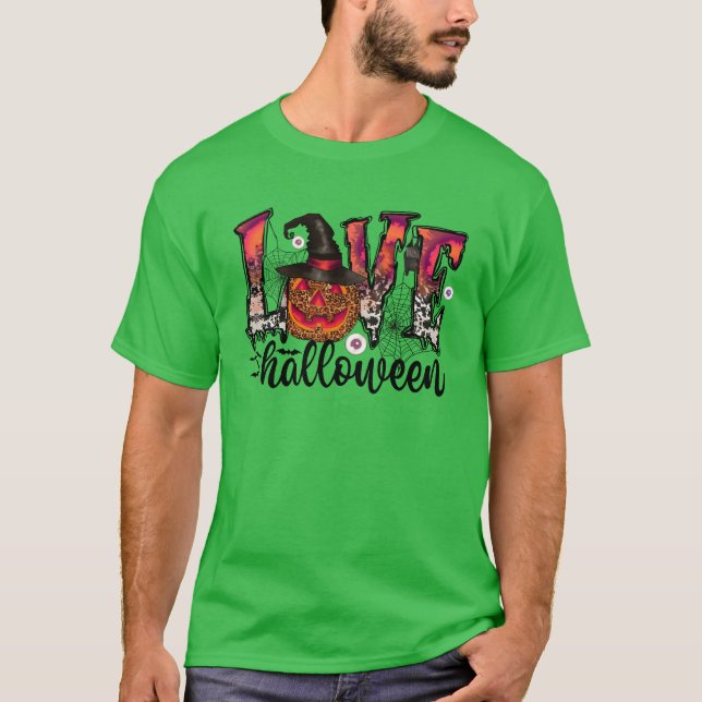love Halloween funny T-Shirt (Front)