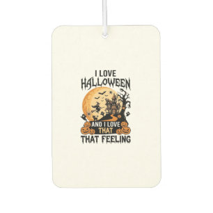 Love Halloween Haunted House Moon Witch Pumpkins_1 Air Freshener