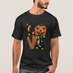 Love halloween pumpkin t-shirt