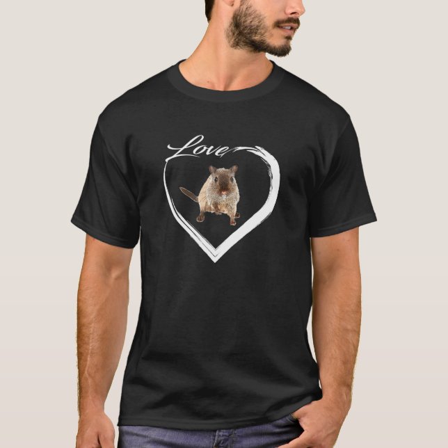 Love Hamster Lover T-Shirt (Front)