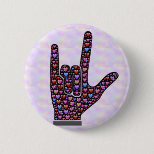 Love Hand Sign button