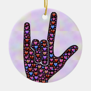 Love Hand Sign ornament