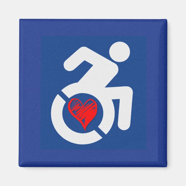 Love Handicapped Magnet (Front)