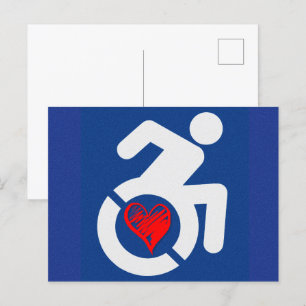 Love Handicapped Postcard