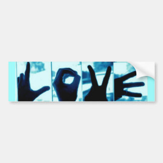LOVE Hands bumper sticker