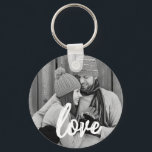 Love Handwriting Script Keychain Gift<br><div class="desc">Love Handwriting Script Keychain Gift. Personalize with your custom photo.</div>