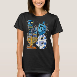 LOVE Hanukkah Decorations Dreidel Menorah Chanukah T-Shirt