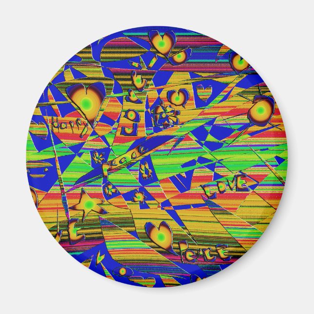 Love & Happiness_ Magnet (Front)