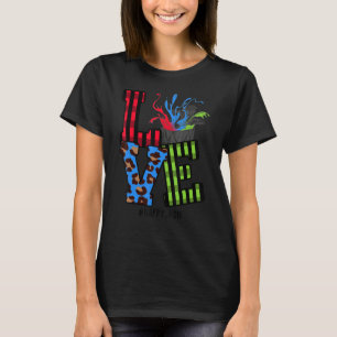 Love Happy Holi 2022 For Women Men Kids Colour Ind T-Shirt