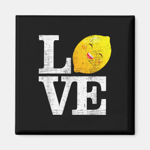 Love Happy Lemon Fresh Summer Lemons Lemonade  Magnet