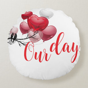 Love – Happy Valentine's Day Round Pillow