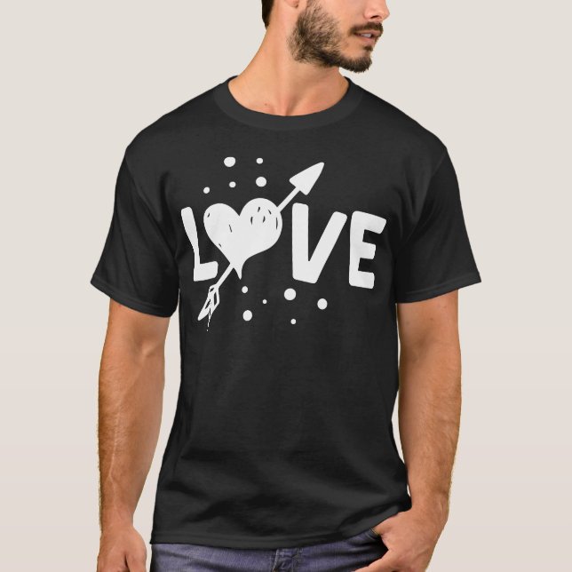 love Happy Valentine's Day T-Shirt (Front)