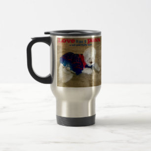 Love Has 4 Paws Quote With Custom Option Travel Mug