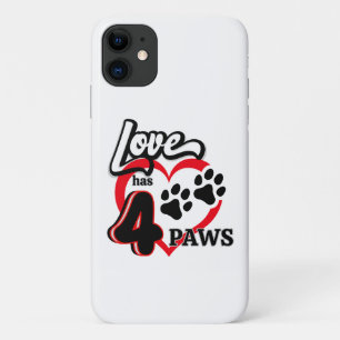 Love Has Four Paws Phone Case