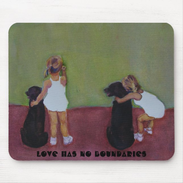 LOVE HAS NO BOUNDARIES - Mouse Pad (Front)