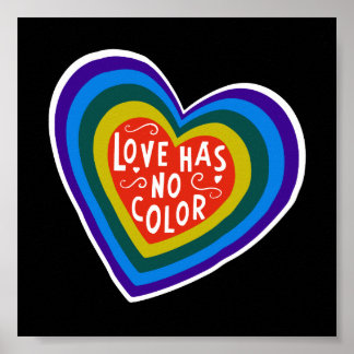 Love Has No Colour Anti-Racism/Discrimination Poster