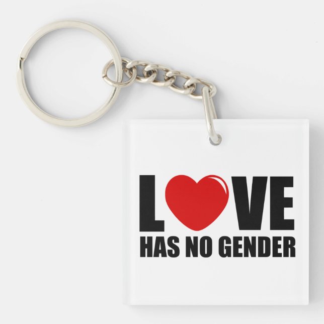 Love has no gender keychain (Front)