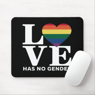 Love Has No Gender LGBTQ Rainbow Pride Month Mouse Pad