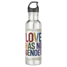 Love Has No Gender Stainless Steel Water Bottle