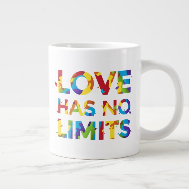 Love Has No Limits Large Coffee Mug (Right)