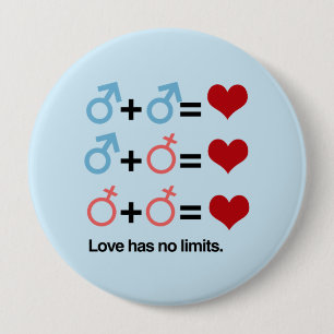 LOVE HAS NO LIMITS - .png 4 Inch Round Button