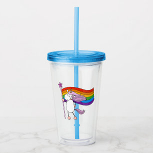 Love Has No Limits Unicorn Acrylic Tumbler