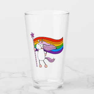 Love Has No Limits Unicorn Glass