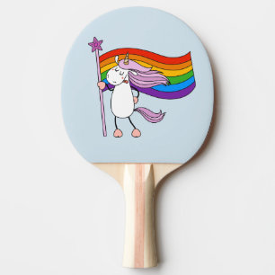 Love Has No Limits Unicorn Ping Pong Paddle