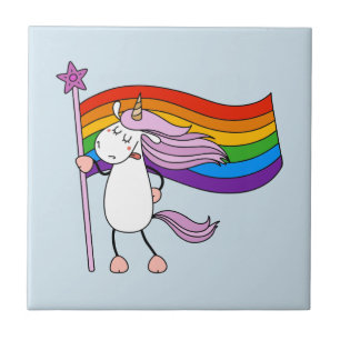 Love Has No Limits Unicorn Tile