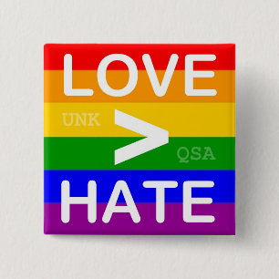 "Love > Hate" Button