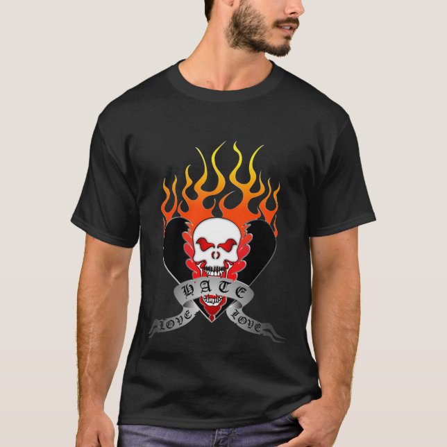 Love Hate Love Tattoo T-Shirt (Front)
