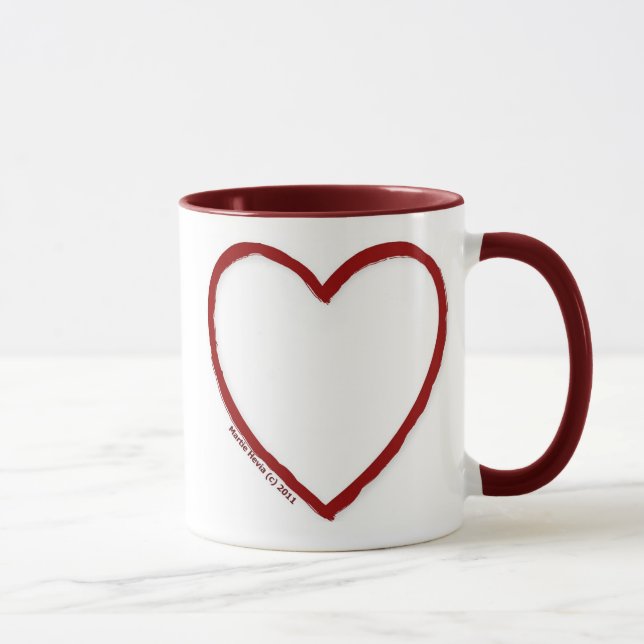 Love & Hate Ringer Mug Modèle (Droite)