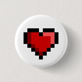 Love Heart 1 Inch Round Button