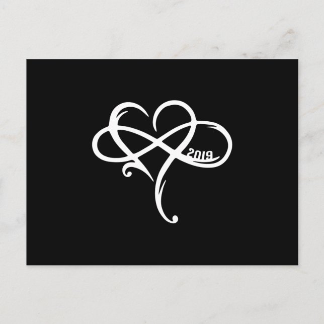 Love Heart 2019 Valentine's Day Romantic Gift Idea Postcard (Front)