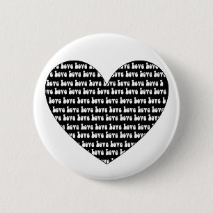 Love Heart 2 Inch Round Button