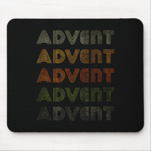 Love Heart Advent Tee Grunge Vintage Style Black A Mouse Pad