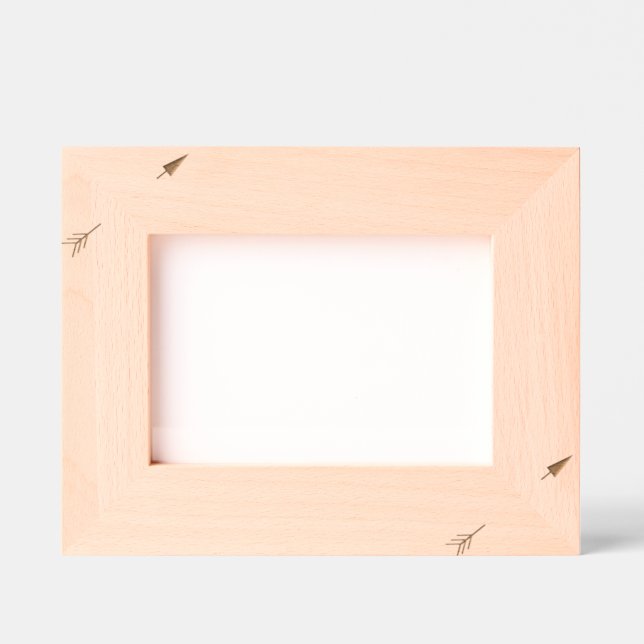 Love Heart Arrow Couples’ Initials Etched Frames (Front)